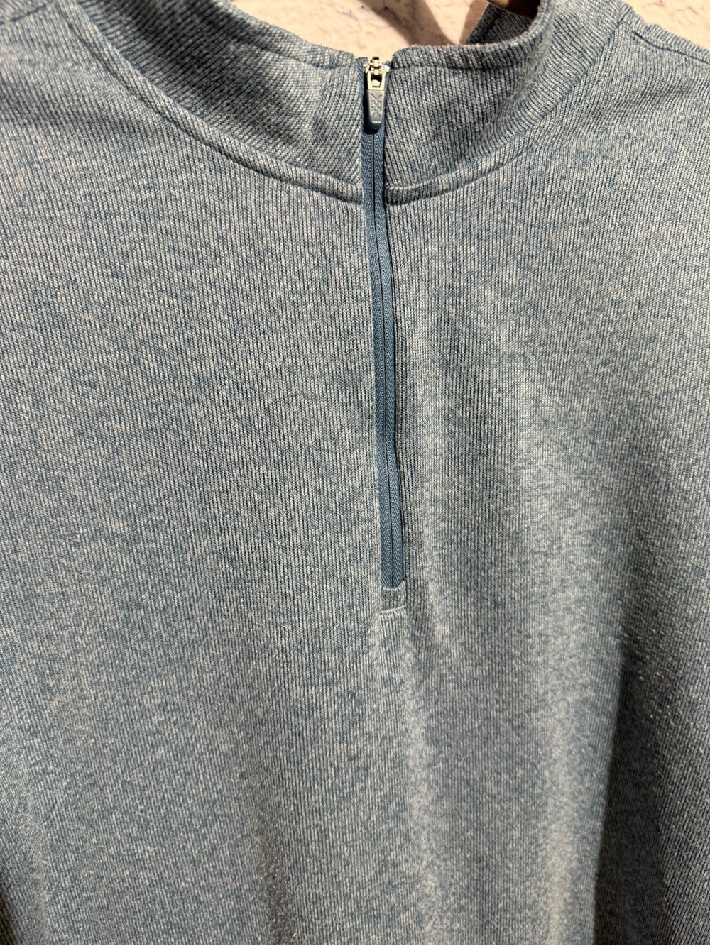 Men's Rhone Commuter Blue Quarter-Zip Knit Sweater, Size XXL - Picture 6 of 12